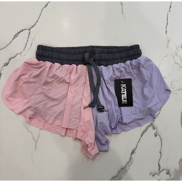Katie J NYC NWT Farrah Shorts in Pink/Purple Colorblock Size XS - Picture 2 of 4
